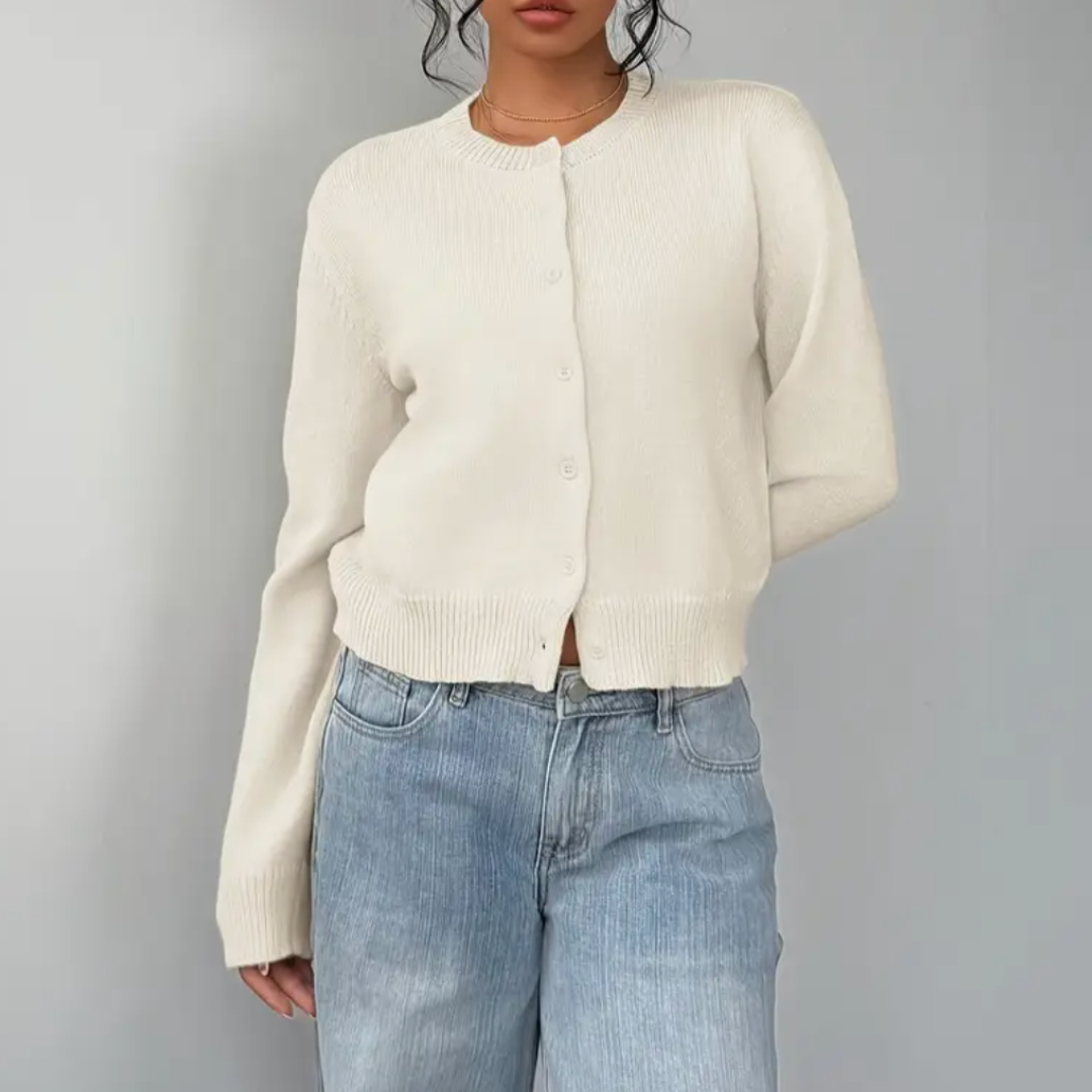 Cardigan Court à Boutons pour Femme Printemps 0