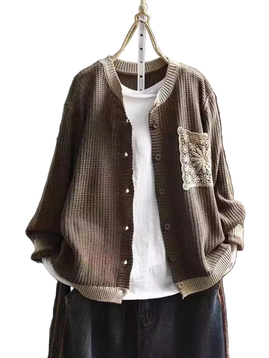 Cardigan Décontracté Femme avec Poche 0