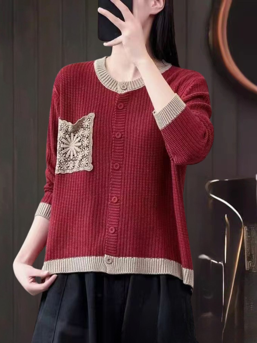 Cardigan Décontracté Femme avec Poche 8