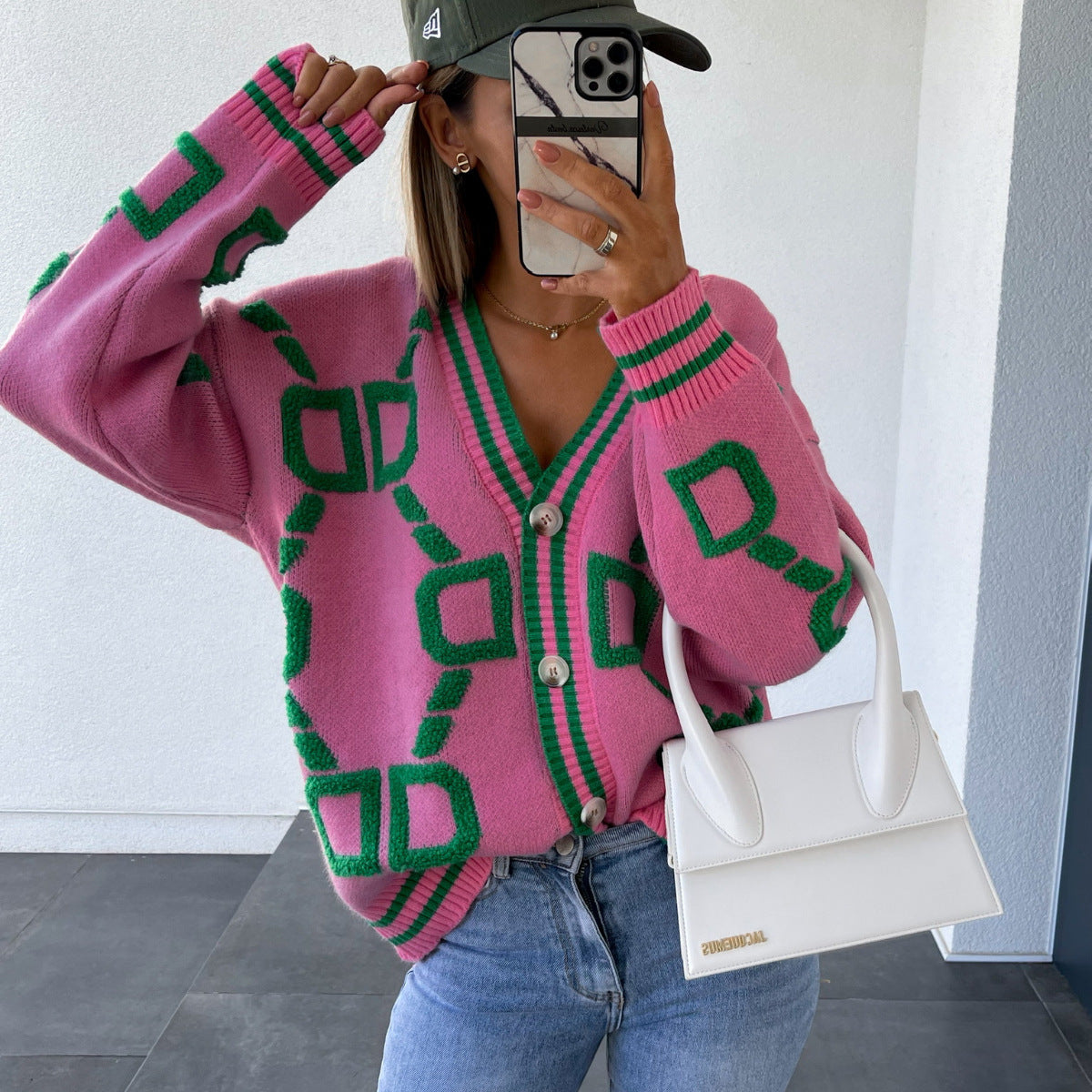 Cardigan Décontracté à Col en V 5