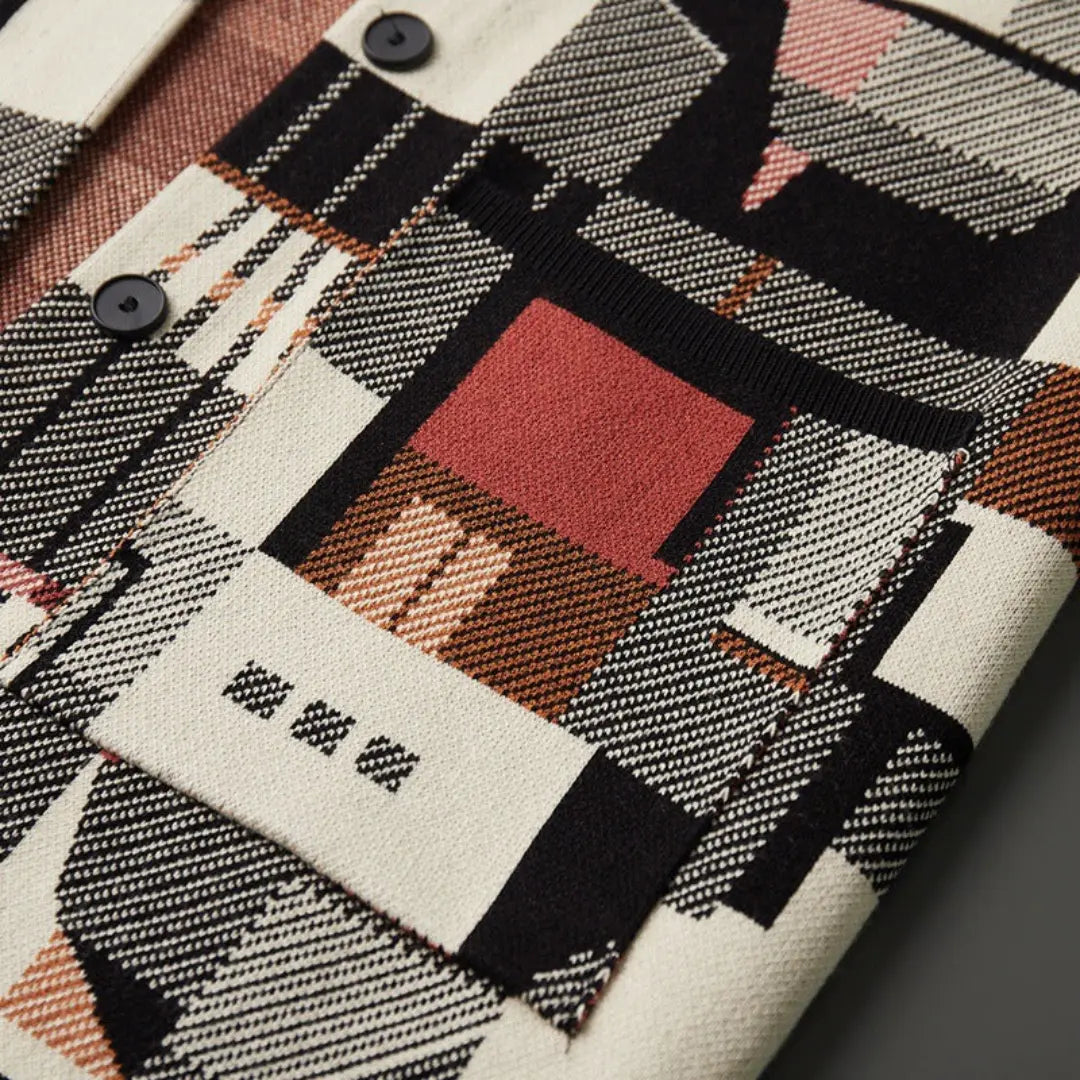 Cardigan Femme Abstrait Chic Ajusté 7