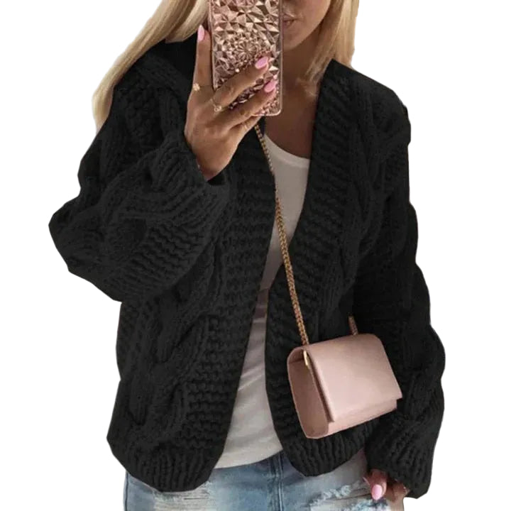 Cardigan Femme Ample à Boutons Pour Jours Froids 0