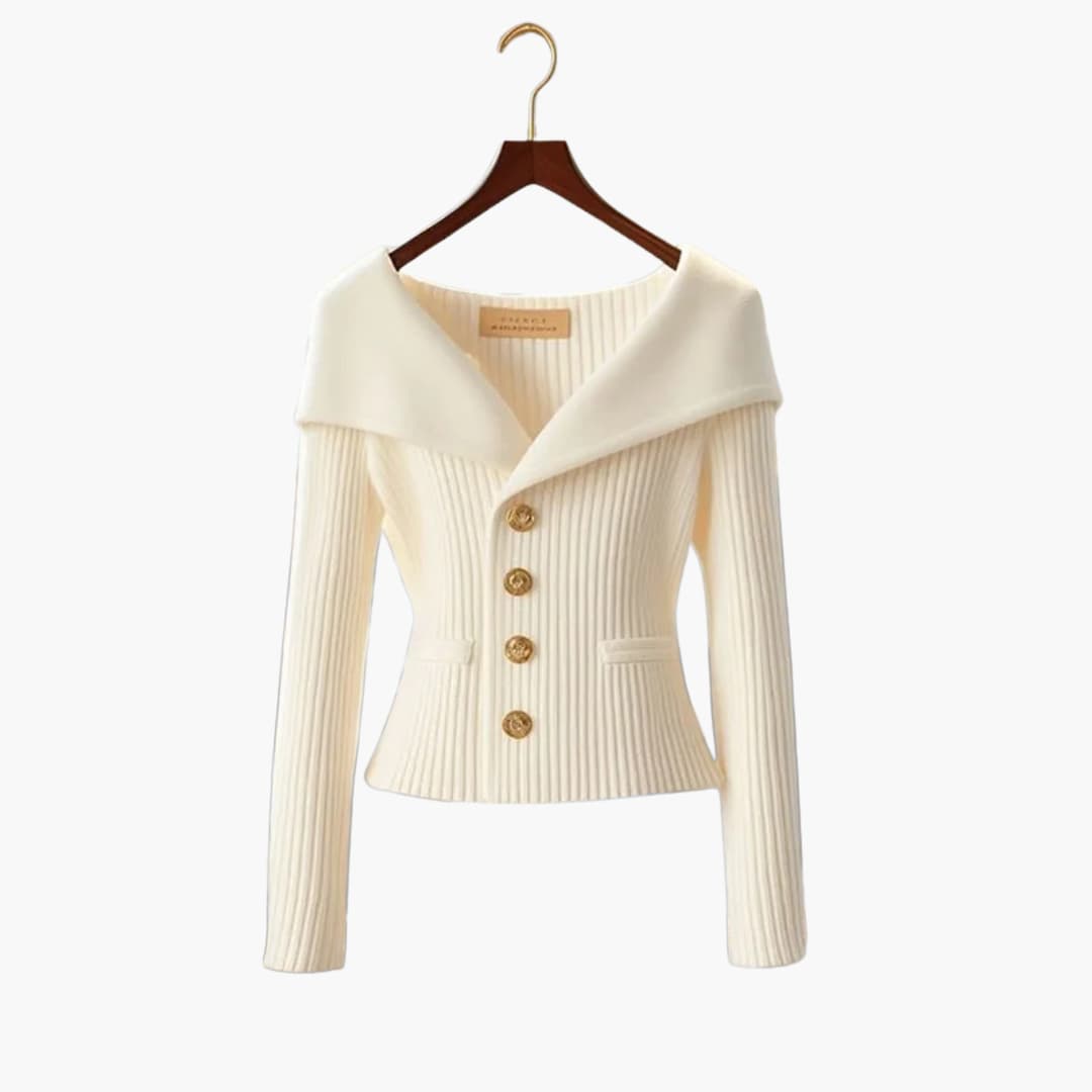 Cardigan Femme Boutonné Côtelé 2
