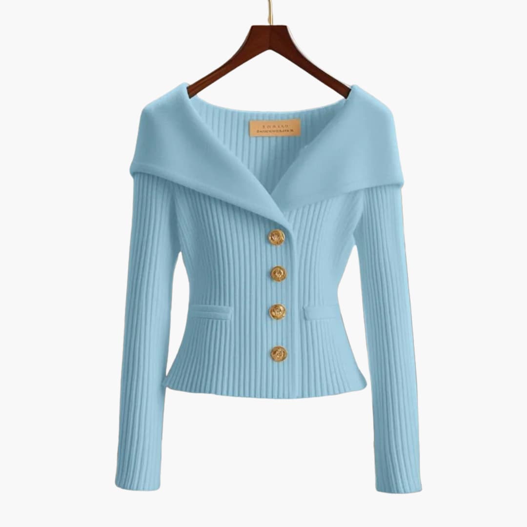 Cardigan Femme Boutonné Côtelé 4