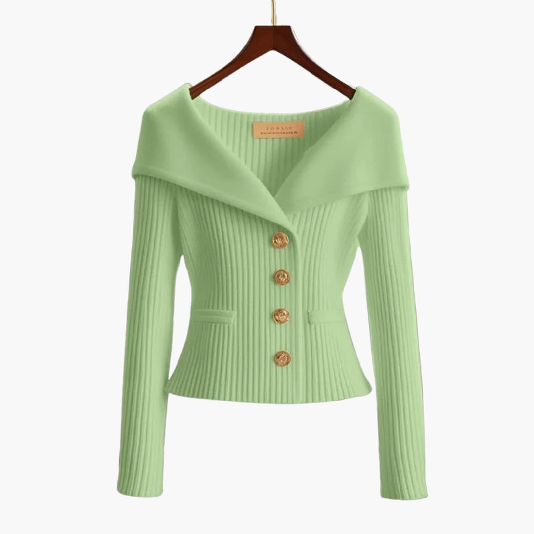 Cardigan Femme Boutonné Côtelé 7