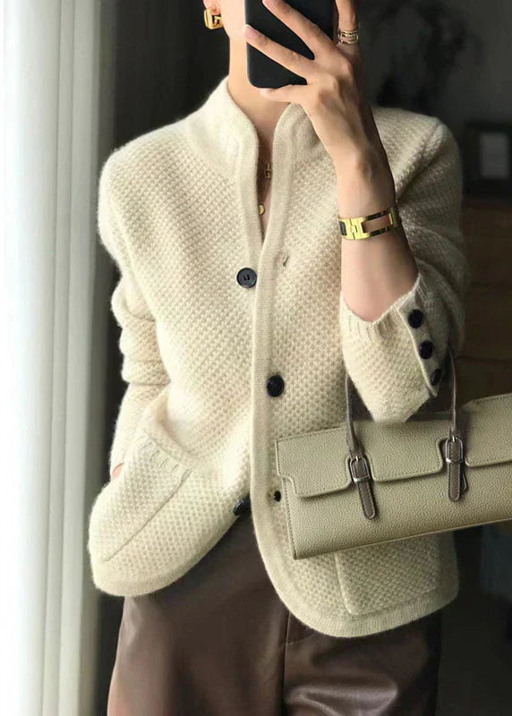 Cardigan Femme Chic à Col Montant 1