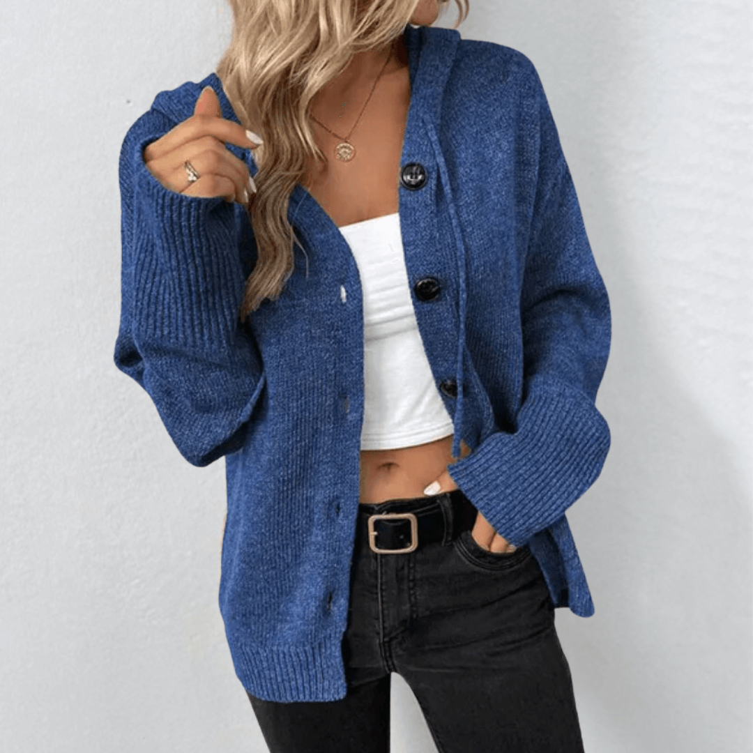 Cardigan Femme Classique en Tricot Chaud avec Boutons 4