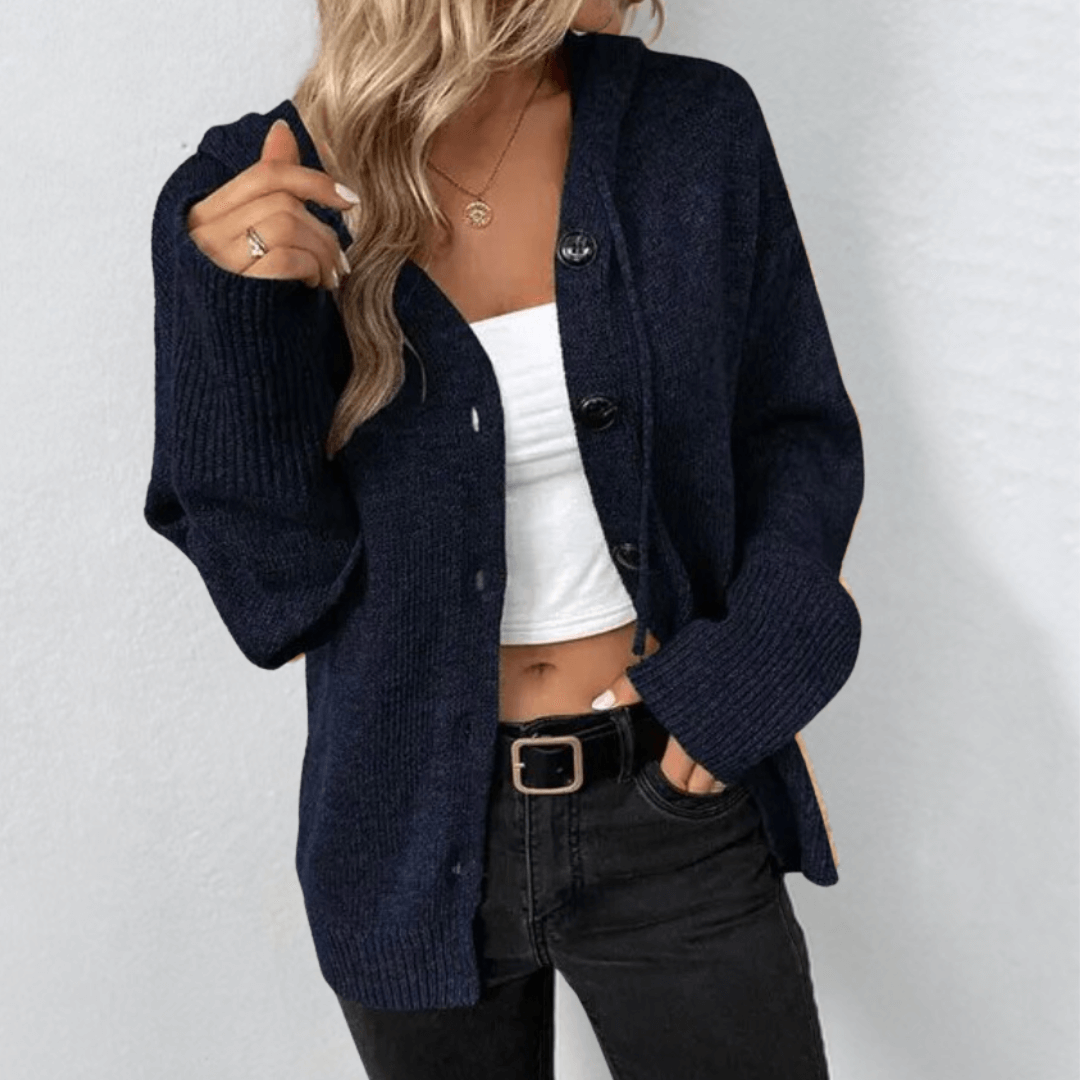 Cardigan Femme Classique en Tricot Chaud avec Boutons 5