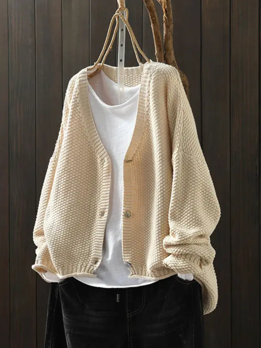 Cardigan Femme Décontracté Col en V 3