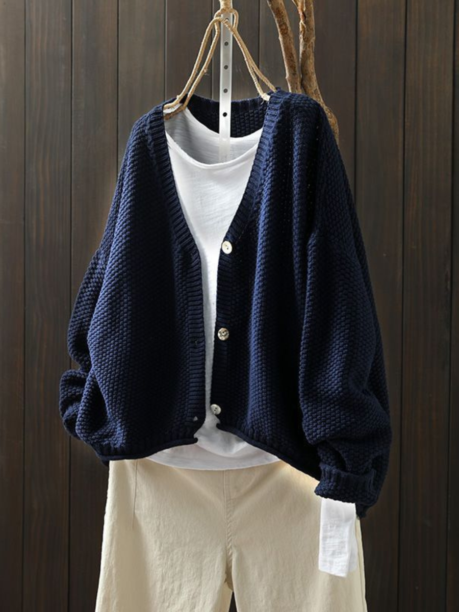 Cardigan Femme Décontracté Col en V 5