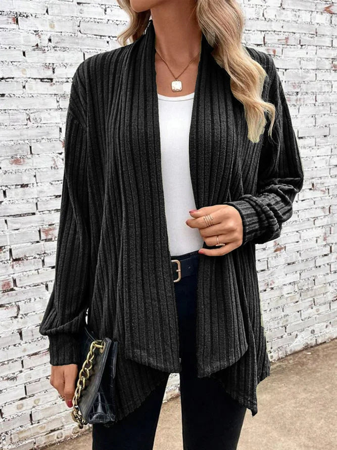 Cardigan Femme Drapé Style Décontracté 5
