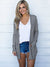 Cardigan Femme Long Sleeve Tricot Polyester Spandex 3