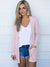 Cardigan Femme Long Sleeve Tricot Polyester Spandex 5