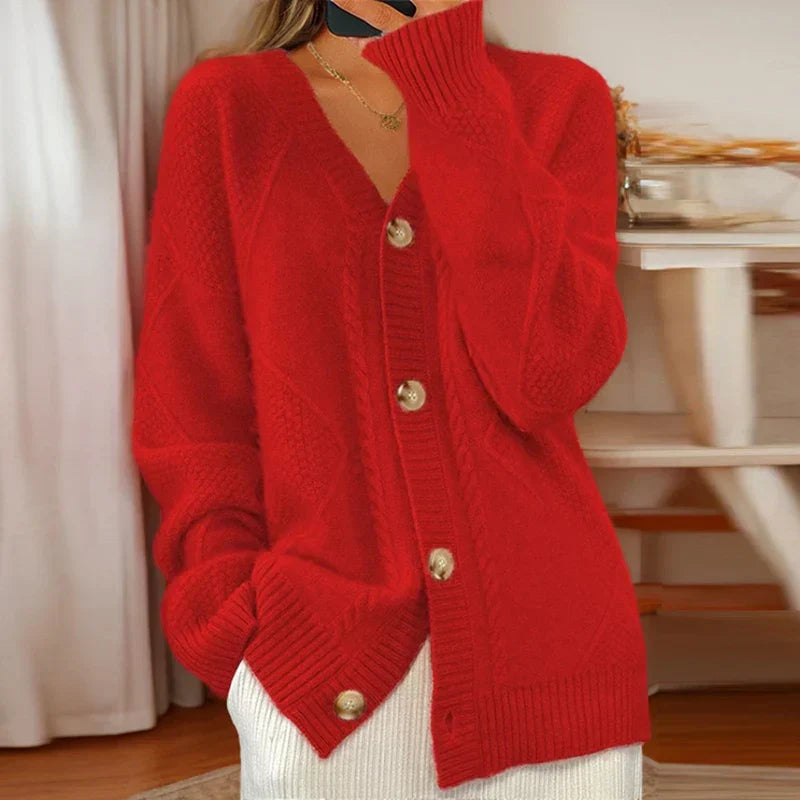 Cardigan Femme à Câbles Chic 2