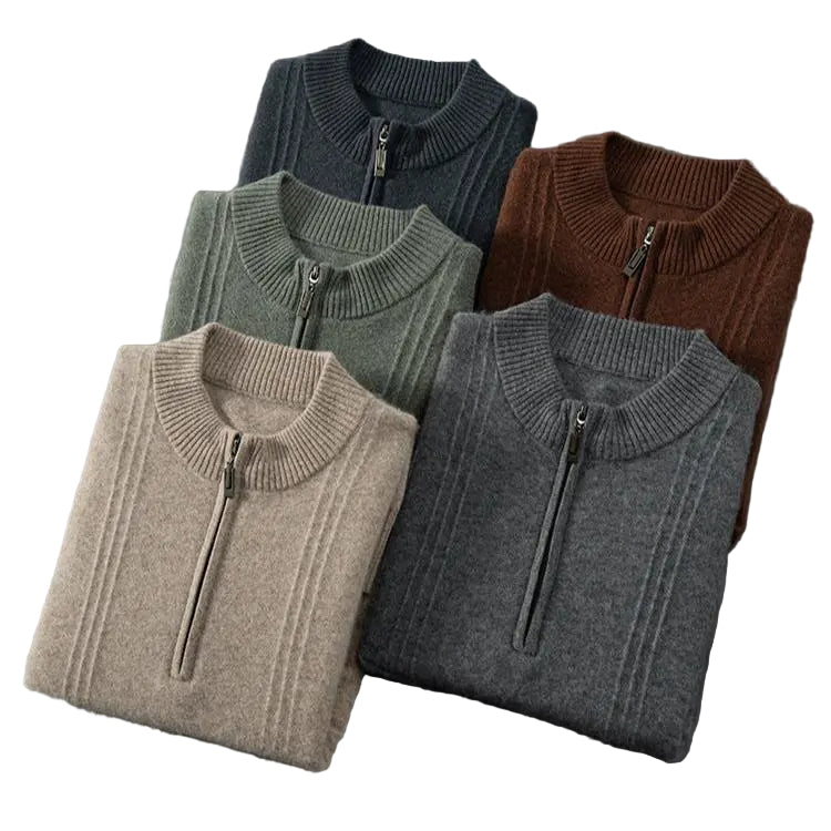 Cardigan Femme à Demi-Fermeture Éclair 1