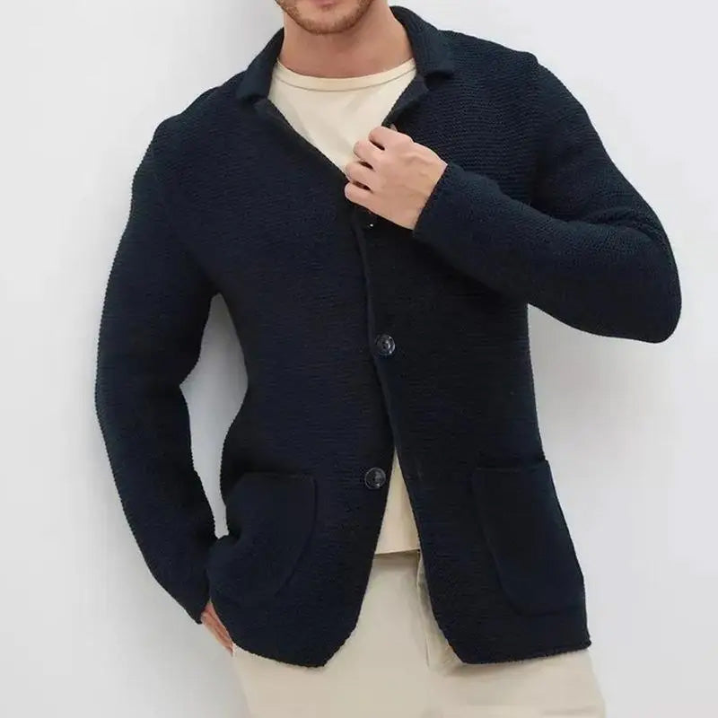 Cardigan Homme Boutonné Ajusté Casual 0