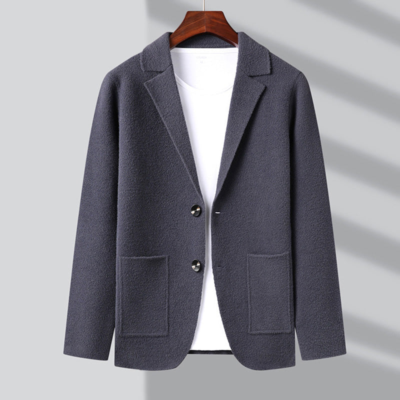 Cardigan Homme Chic à Col Rabattu avec Poches Décoratives 2