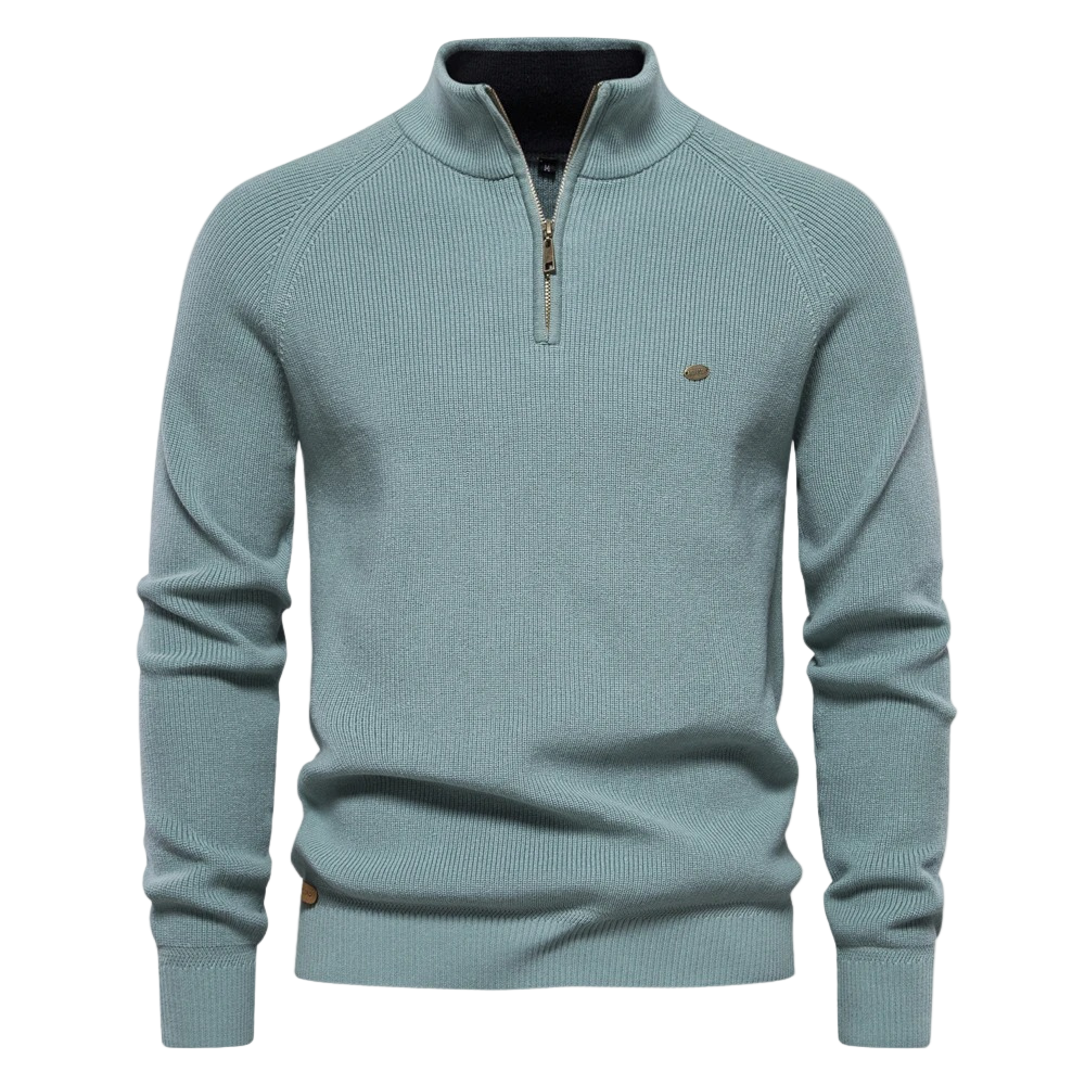 Cardigan Homme Demi-Zip Automnal 0