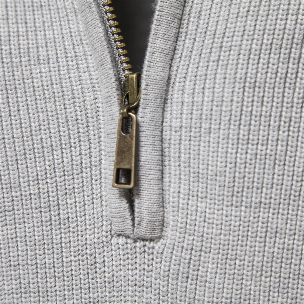 Cardigan Homme Demi-Zip Automnal 7
