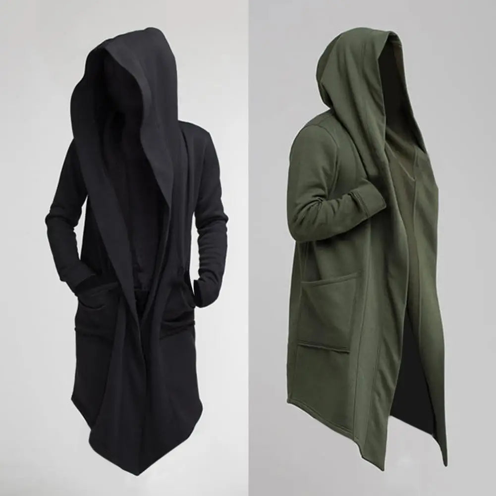 Cardigan Homme Urbain Avec Capuche Surdimensionnée et Ourlet Asymétrique 6