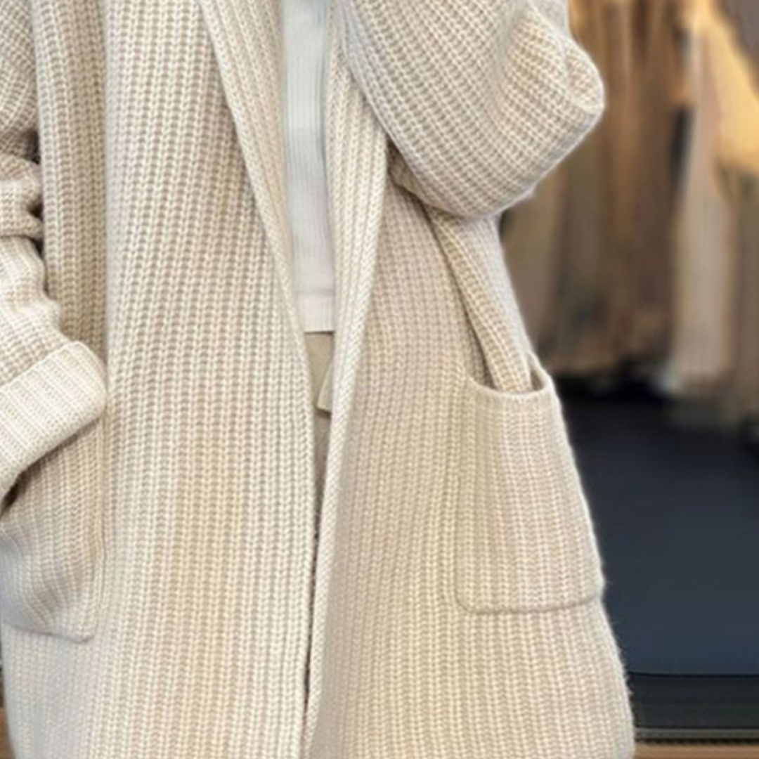 Cardigan Long Femme Automnal Chic 1