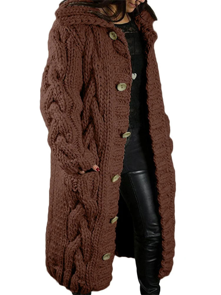 Cardigan à Capuche Femme Oversize 6