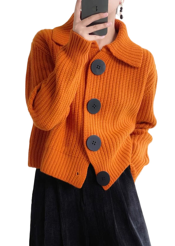 Cardigan en Tricot pour Femmes avec Col Peter Pan 0