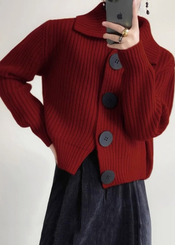 Cardigan en Tricot pour Femmes avec Col Peter Pan 3