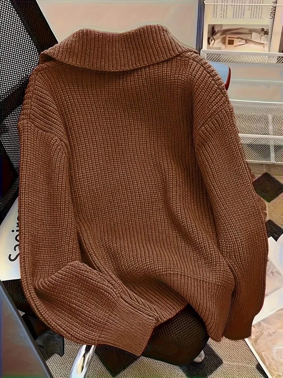Cardigan pour Femme Style Surdimensionné 7