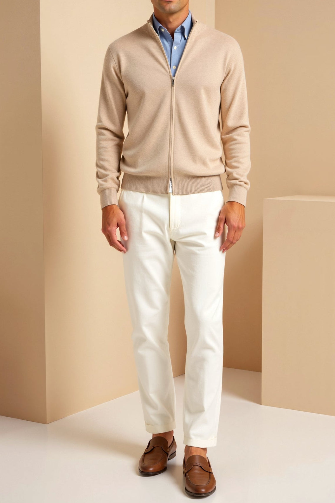 Cardigan pour Hommes Ajusté Chic 7