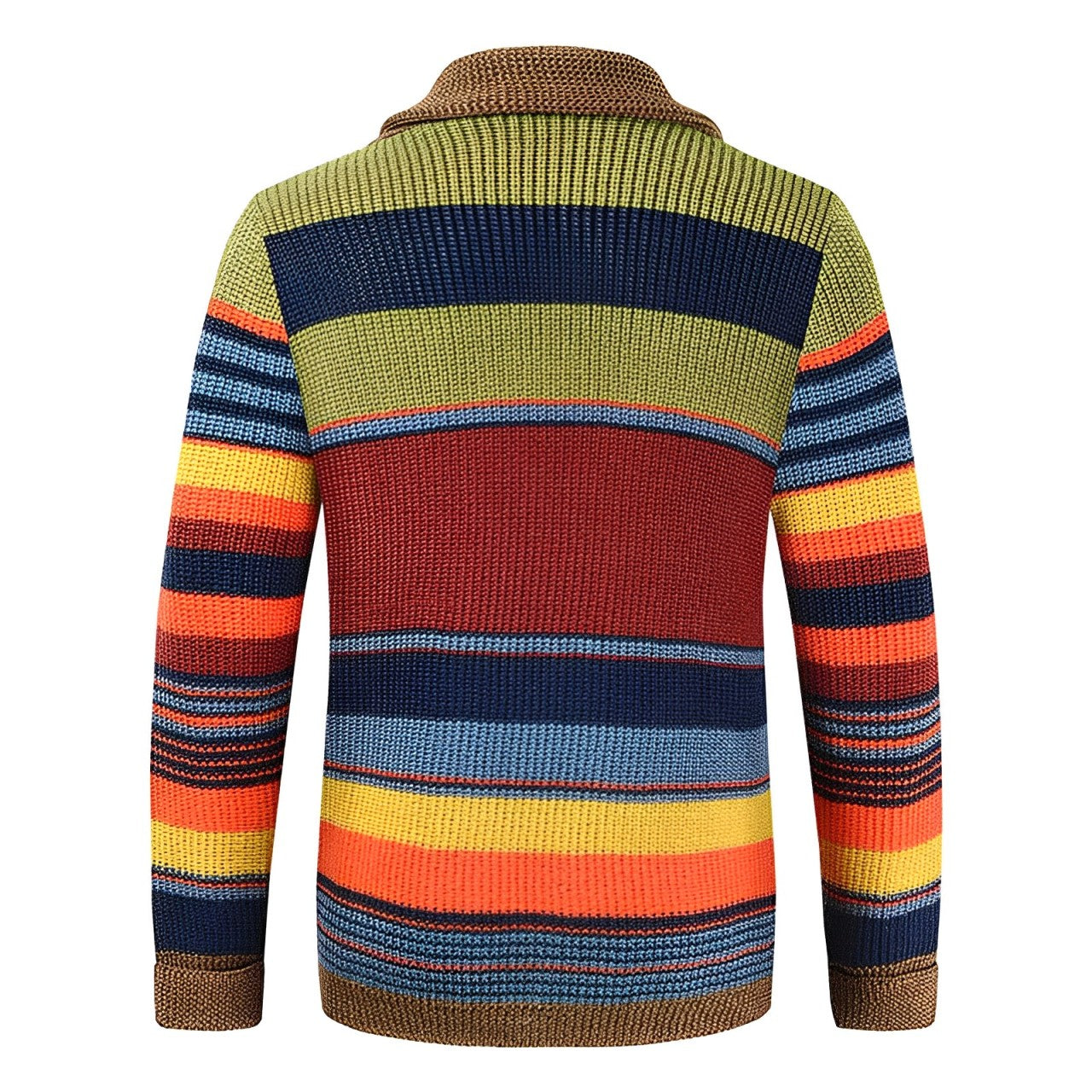 Cardigan pour homme à rayures colorées 2