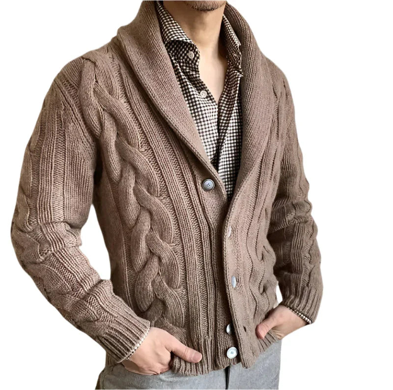Cardigan pour hommes en tricot 7