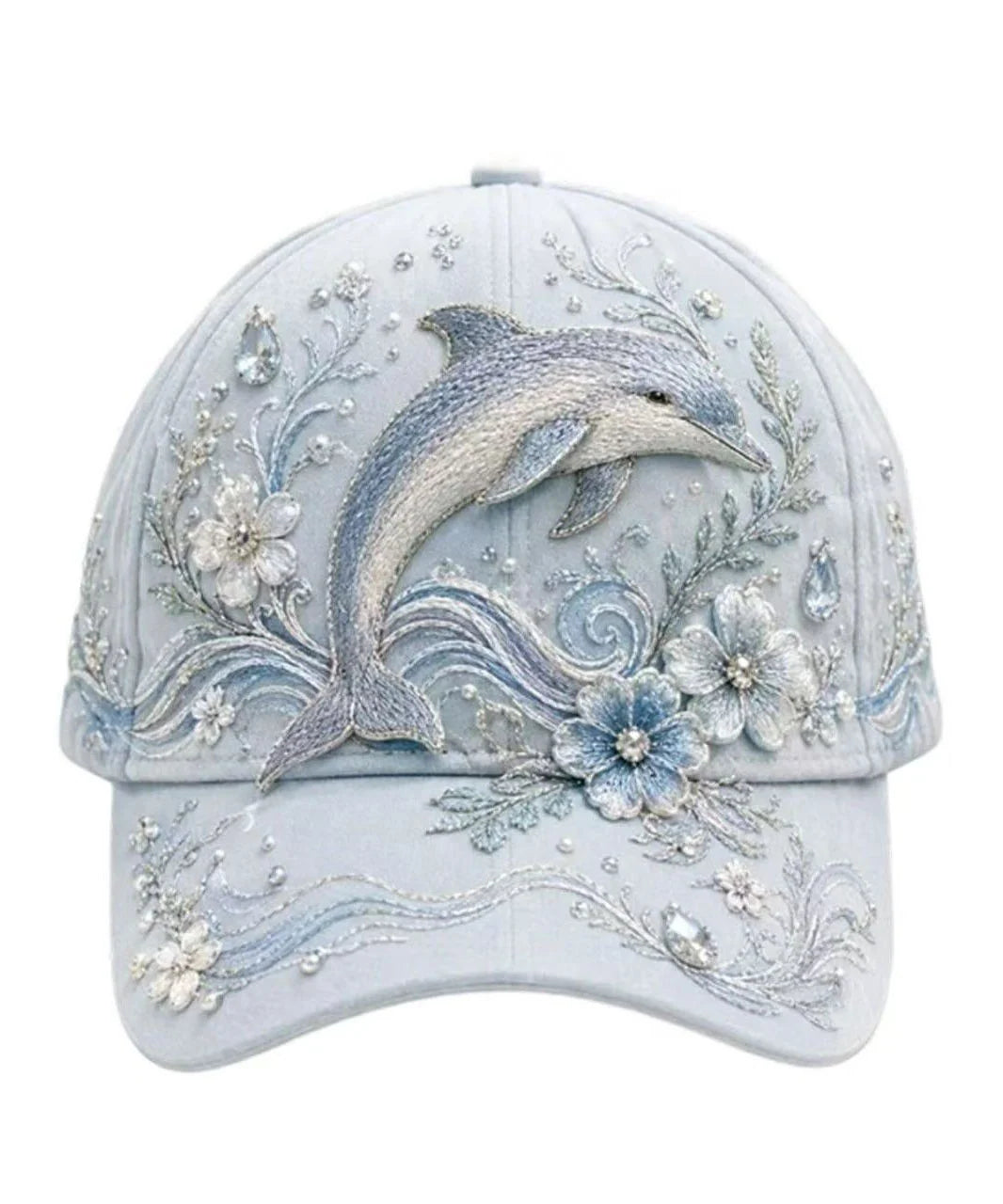 Casquette Baseball Homme Motif Baleine Bleue Classique 4