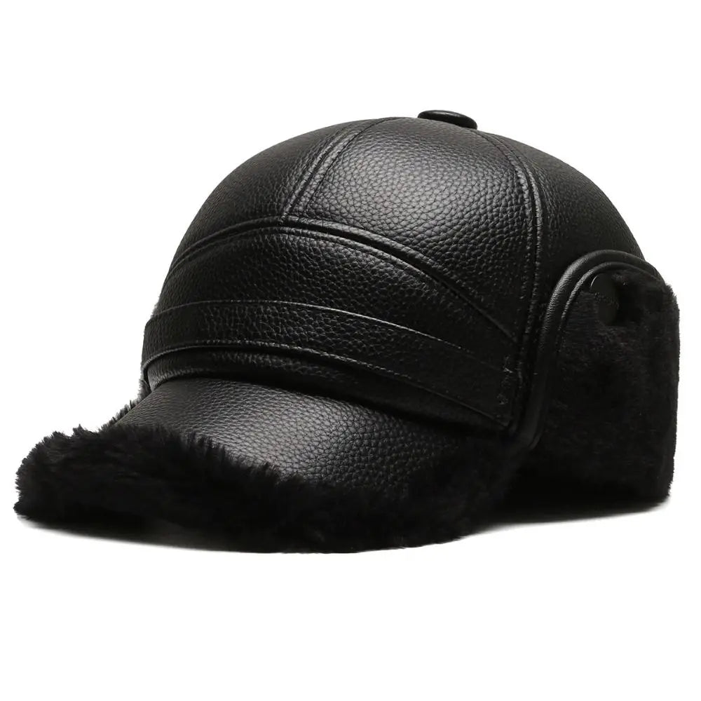 Casquette Homme Baseball Avec Oreillettes Confortable pour Hiver 0