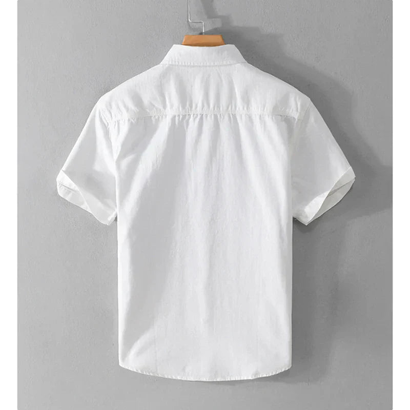 Chemise Homme Décontractée Coton Été 4