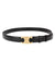 Ceinture Femme Luxe Cuir Noir avec Boucle Dorée Ajustable 3