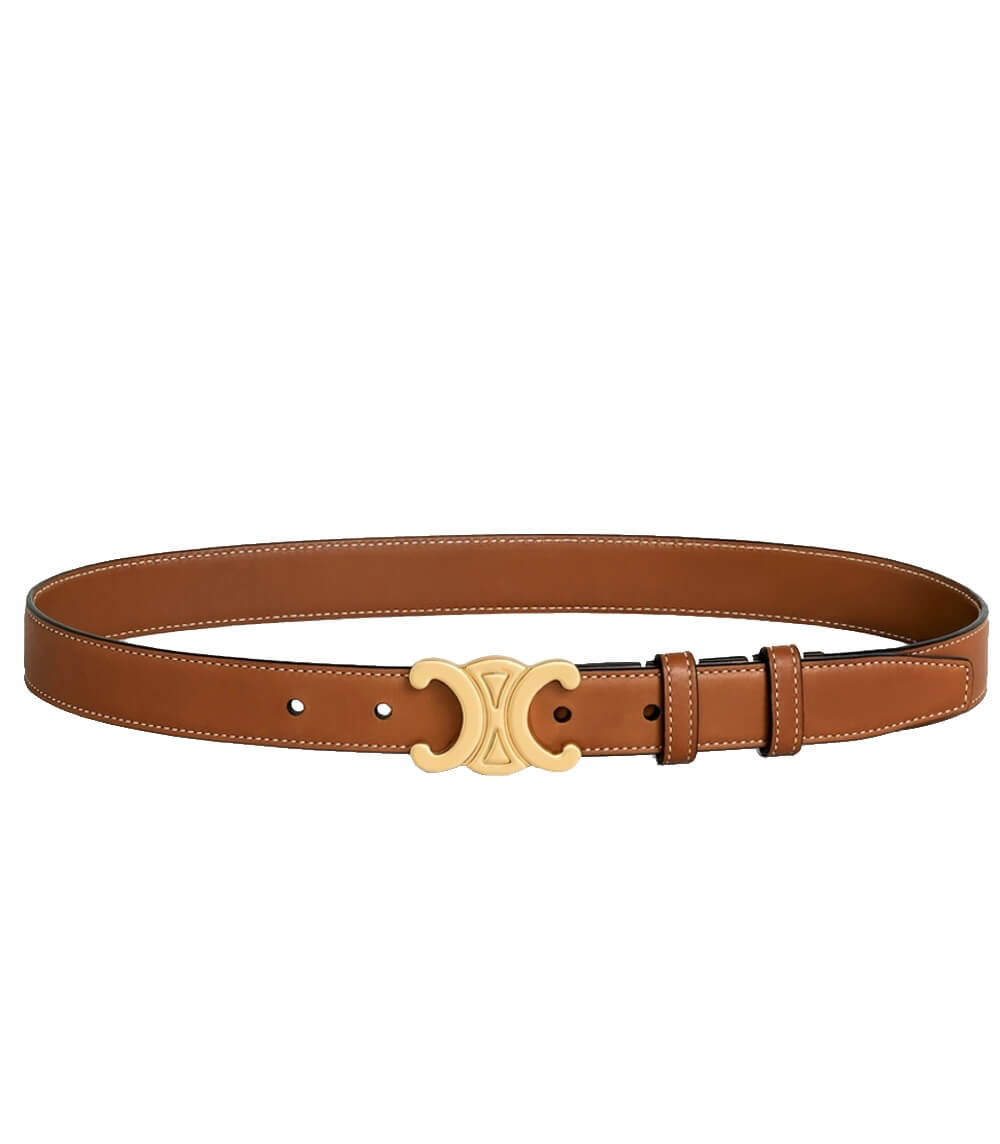 Ceinture Femme Luxe Cuir Noir avec Boucle Dorée Ajustable 7