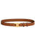 Ceinture Femme Luxe Cuir Noir avec Boucle Dorée Ajustable 7