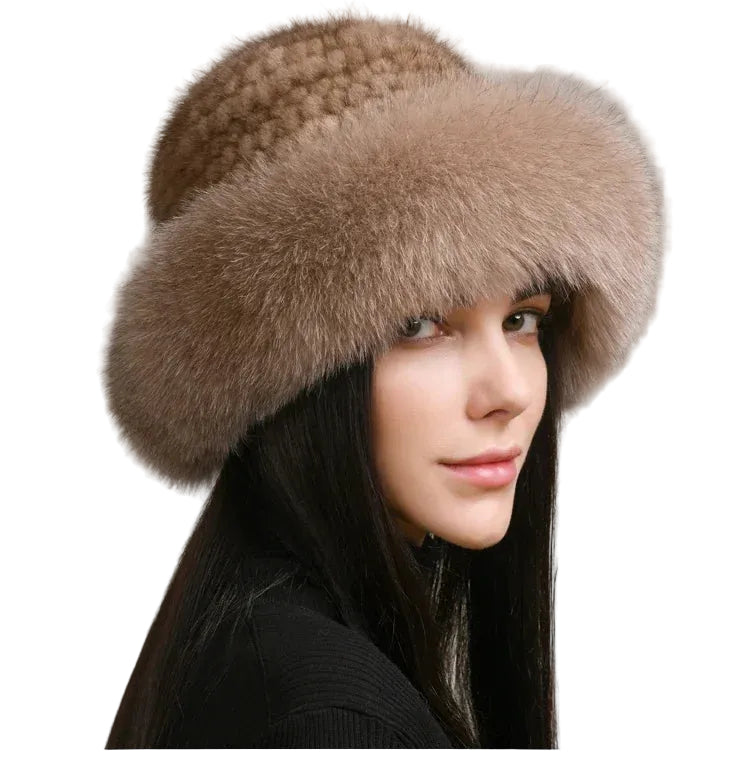 Chapeau Femme Couronne Ronde Chic pour l'Hiver 0