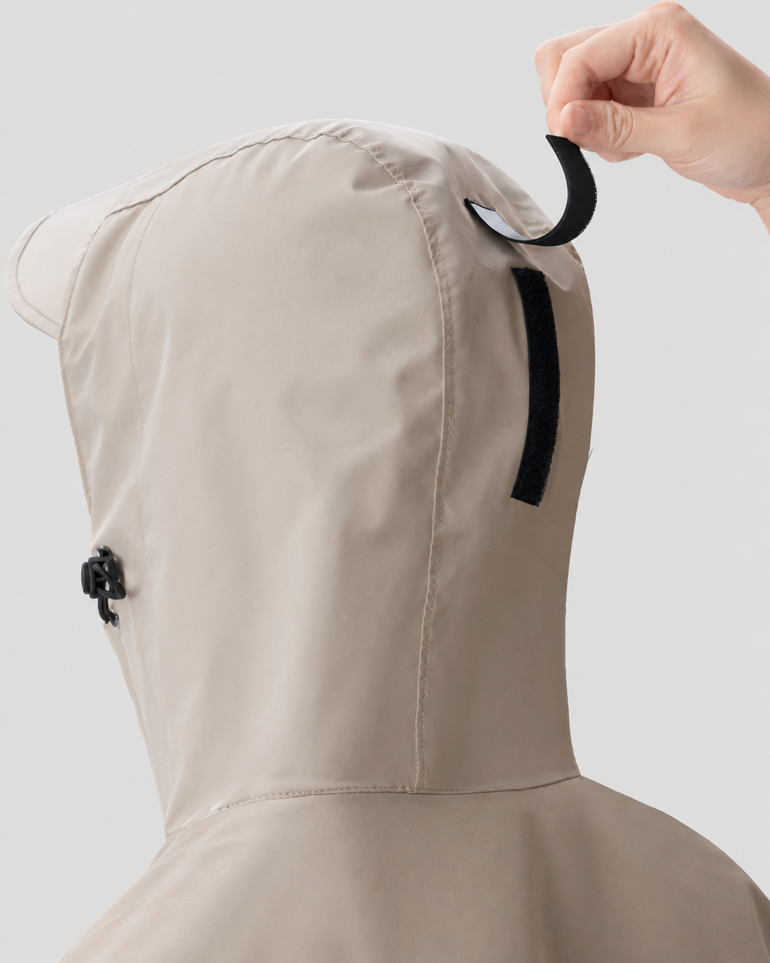 Imperméable Unisexe Long en Oxford avec Capuche