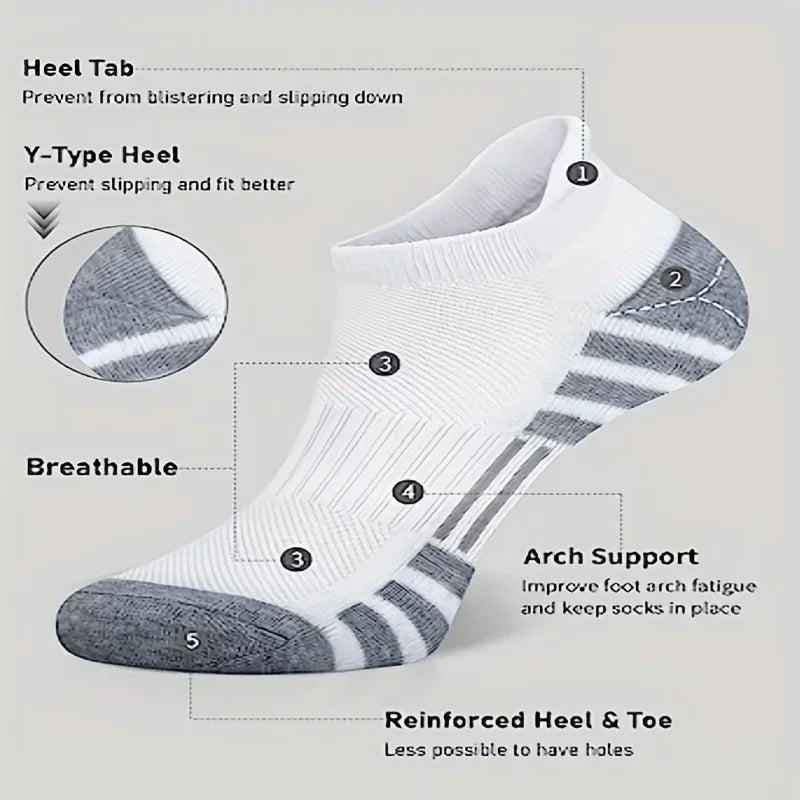 Chaussettes Baskets Unisexes Lot de 6 Respirantes 4