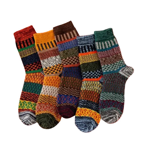 Chaussettes Hivernales Vintage pour Femmes 0