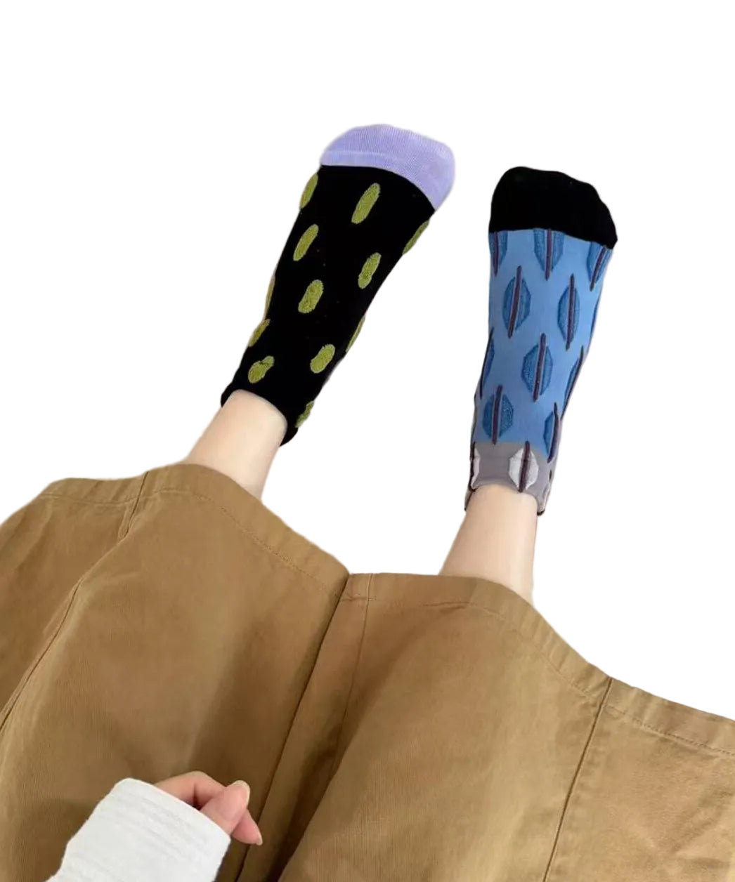 Chaussettes Homme Style Color Block Décontracté 0