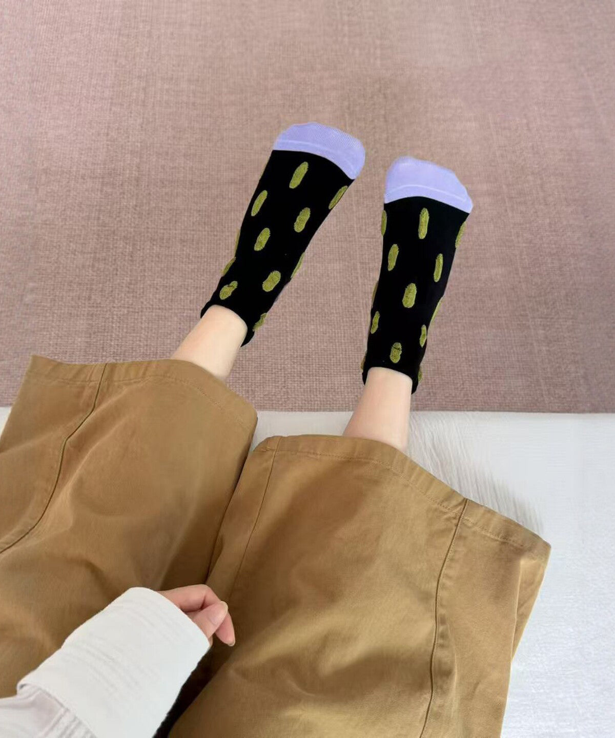 Chaussettes Homme Style Color Block Décontracté 2