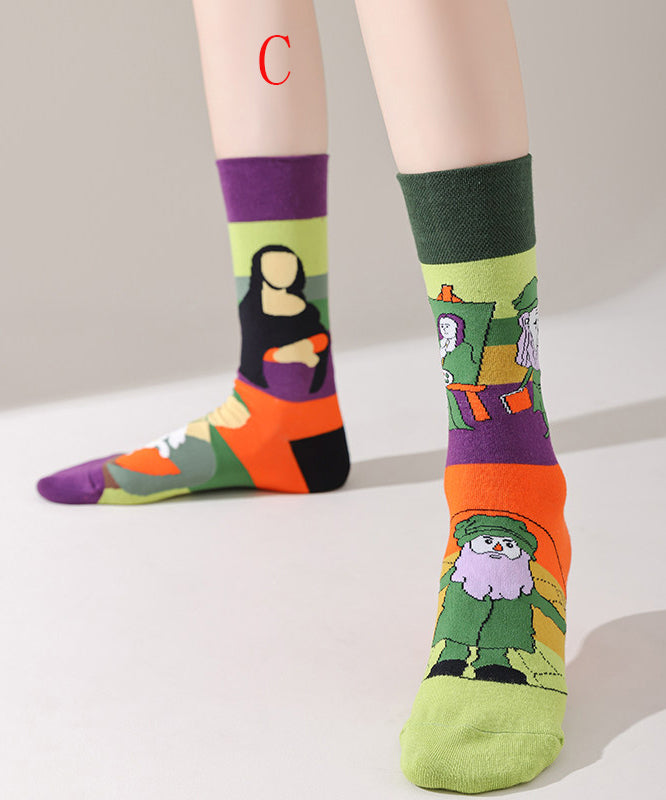 Chaussettes Mi-Mollet Design Asymétrique pour Femme 2