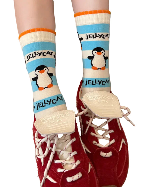 Chaussettes Mi-Mollet Femme Motif Dessin Animé 3