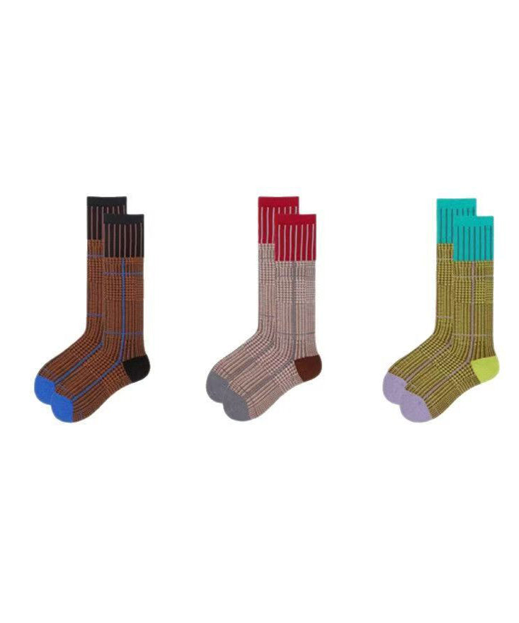 Chaussettes Mi-Mollet Rayées pour Femmes 4