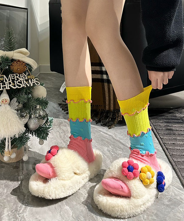 Chaussettes Mi-Mollet à Volants pour Femme 4