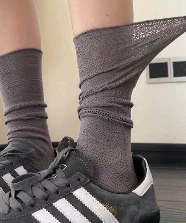 Chaussettes d'été à mi-tube en maille respirante 2