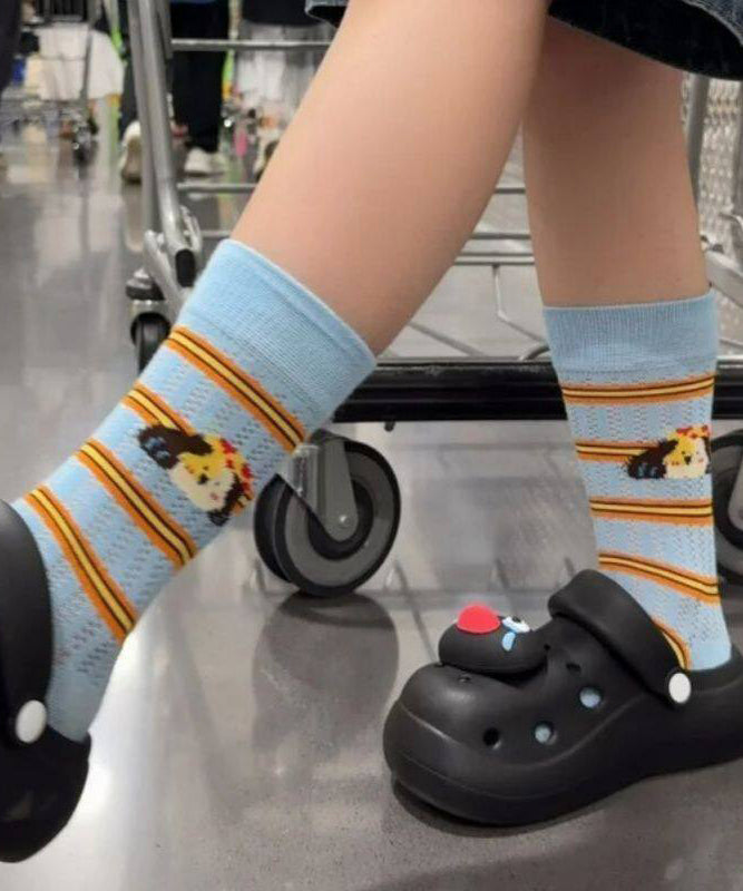 Chaussettes d'été pour femme à motif dessin animé et tube moyen 3